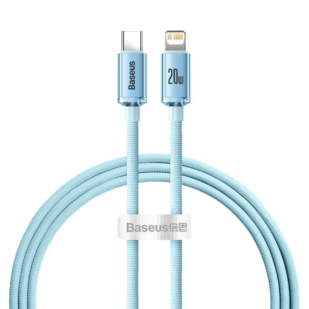 Cáp sạc nhanh Baseus Crystal USB-C to iP 20W 2m