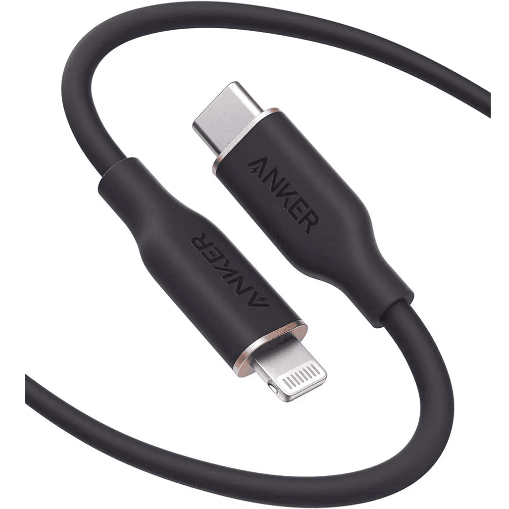 Cáp USB-C to Lightning Anker Powerline Flow III 0.9m A8662-Đen