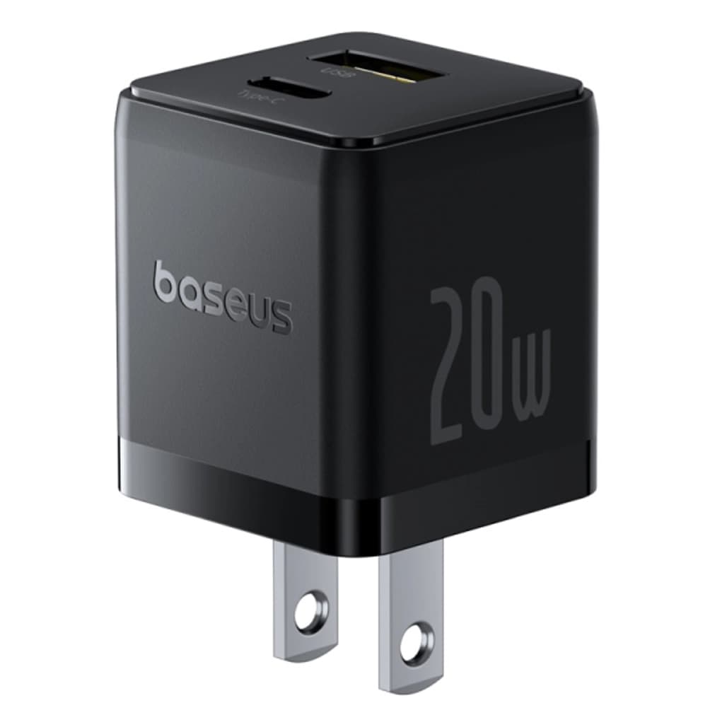 Sạc nhanh Baseus Palm 1C1A 20W US (kèm cáp mini C to C 60W dài 1m)