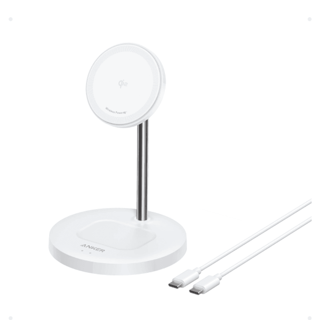 Đế sạc Anker Maggo 2 in 1 đứng 1C 15W Kèm Cáp USB-C A2544
