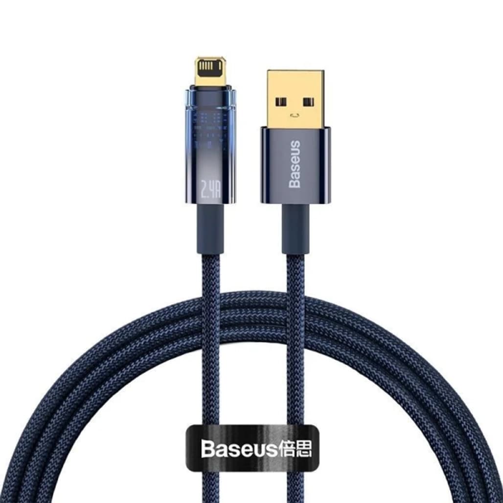 Cáp sạc nhanh tự ngắt Baseus Explorer Series USB-A to Lightning 1m