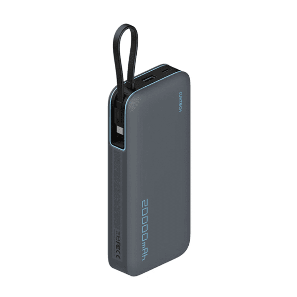 Pin dự phòng Cuktech 1C1A 20000mAh 55W tích hợp cáp Type-C (CP25) PB200N - Cũ