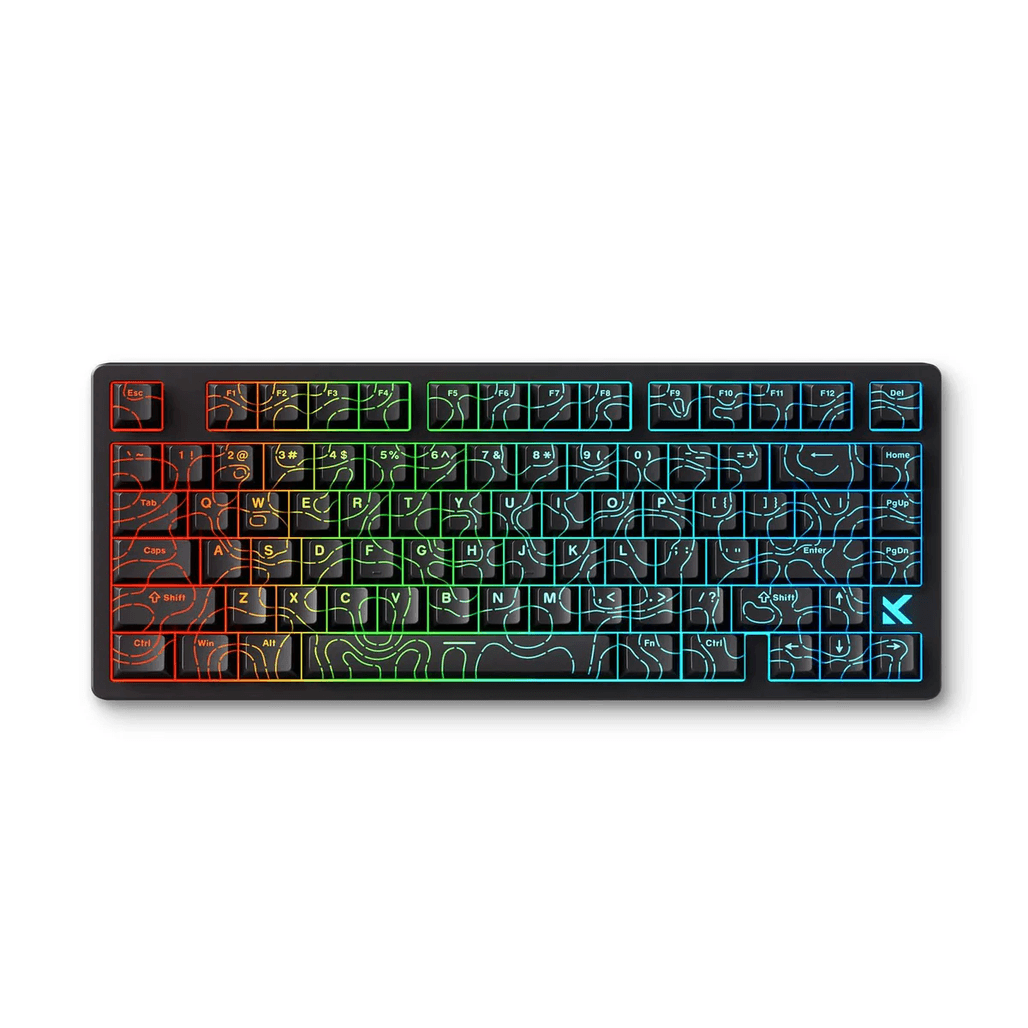 Bàn phím Gaming có dây HE Magnetic Mchose Jet 75 Rapid Trigger Black Topographic