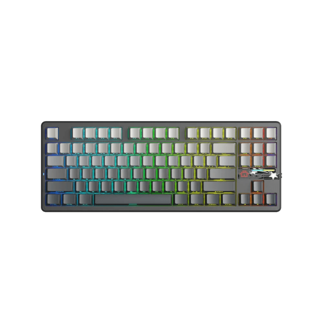 Bàn phím cơ không dây Aula F87 Pro V2 Xám Đen Gradient