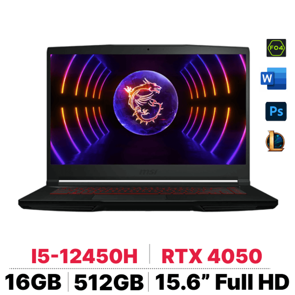 Laptop MSI Gaming GF63 12VE-460VN - Cũ Trầy Xước