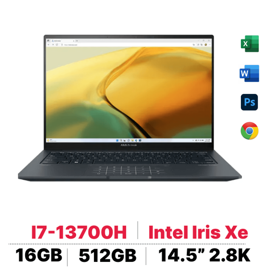 Laptop ASUS ZenBook UX3404VA-Q420VA - Cũ Đẹp