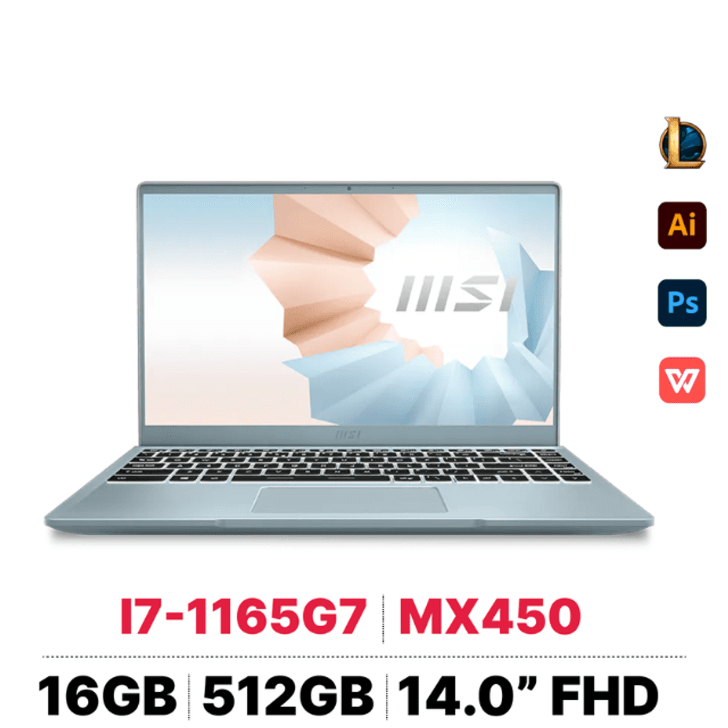 Laptop MSI Modern 14 B11SB-030JP - Cũ Xước Cấn
