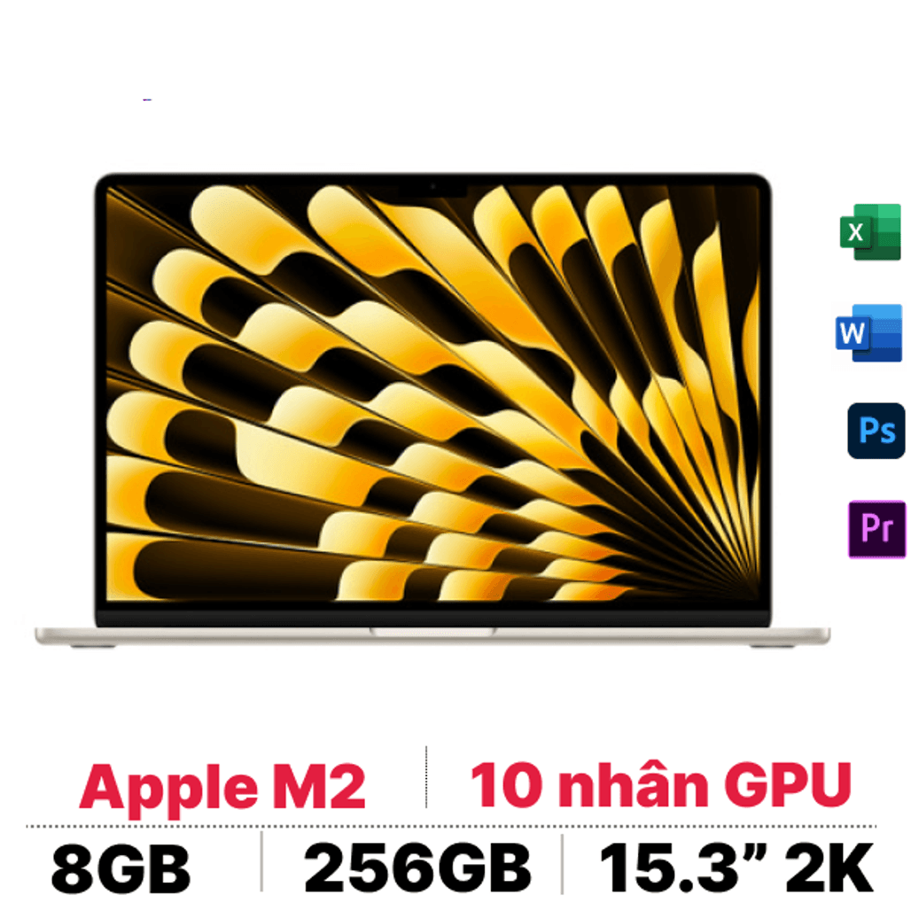Macbook Air 15 inch M2 2023 8GB 256GB - Cũ Đẹp