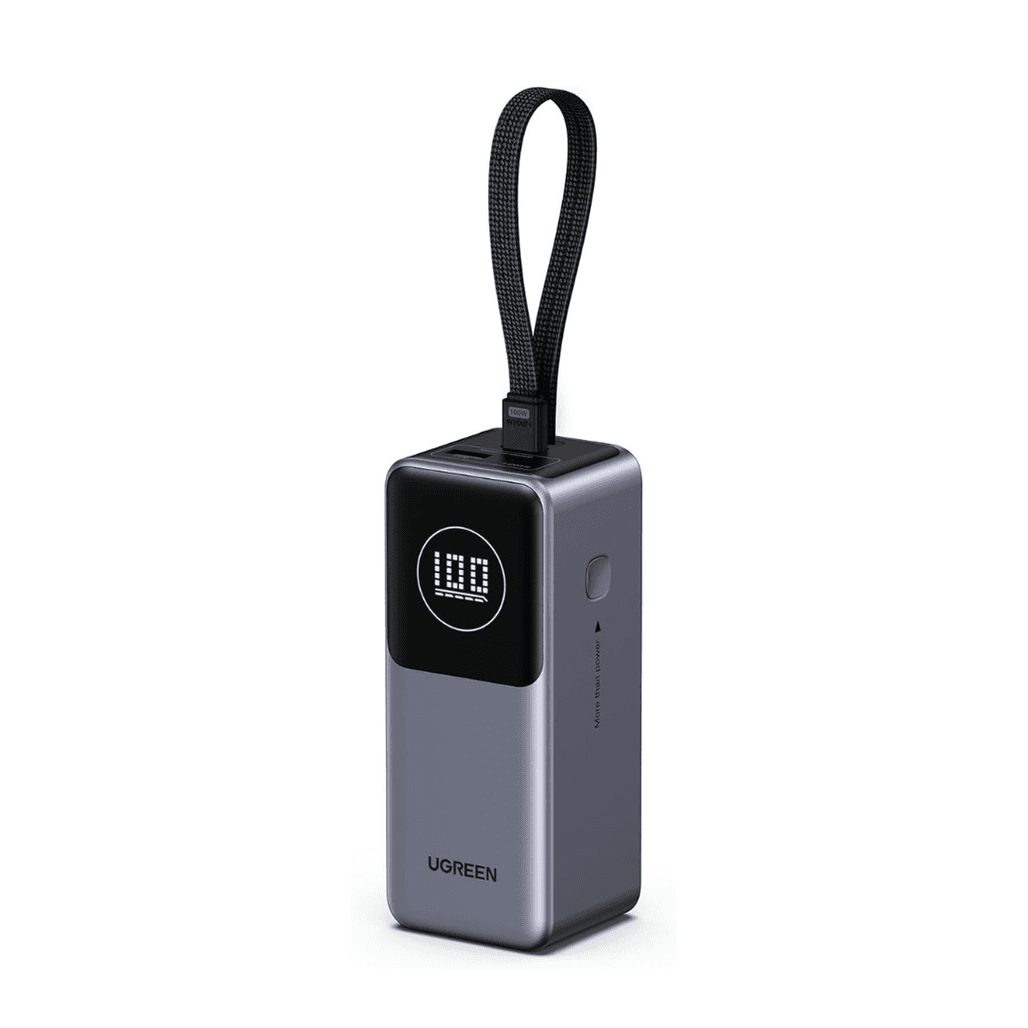 Pin sạc dự phòng Ugreen 20000mAh 100W PB723 2C1A- tích hợp cáp USB-C 100W
