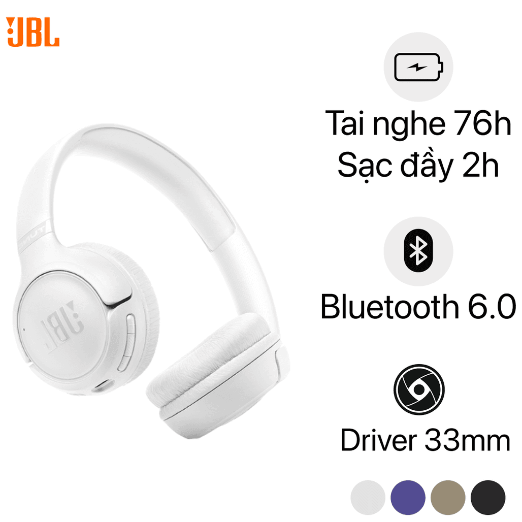 Tai nghe Bluetooth chụp tai JBL Tune 530BT