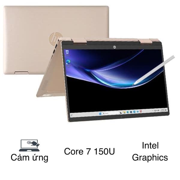 HP Pavilion X360 14 ek2027TU - 9Z2V9PA (Core 7 150U, 16GB, 512GB, Full HD, Cảm ứng, Win11)