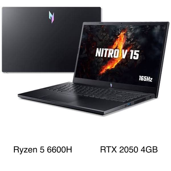 Acer Gaming Nitro V 15 ANV15 41 R2UP - NH.QPGSV.004 (R5 6600H, 16GB, 512GB, RTX 2050 4GB, Full HD 165Hz, Win11)
