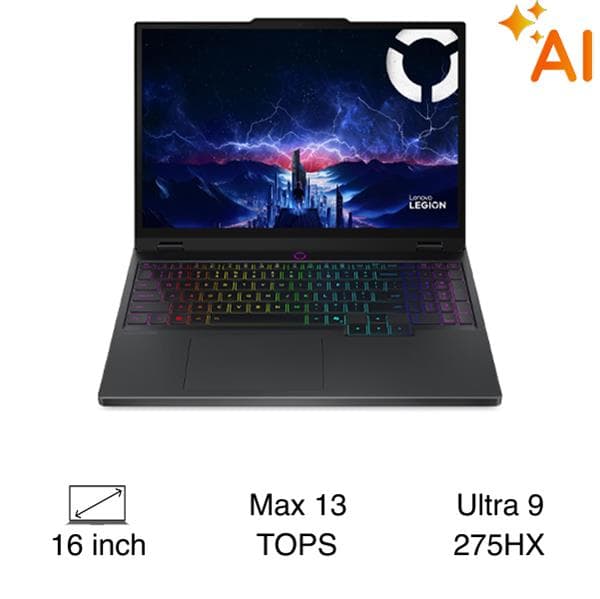 Lenovo Gaming Legion 5 Pro 16IAX10 - 83F3002GVN (Ultra 9 275HX, 32GB, 1TB, RTX 5070 8GB, WQXGA OLED 165Hz, OfficeH24, Win11)