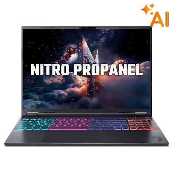 Acer Nitro ProPanel ANV16S-61-R7KQ - NH.QXPSV.001 (R5 AI 340, 16GB, 512GB, RTX 5060 8GB, Full HD 180Hz, Win11)