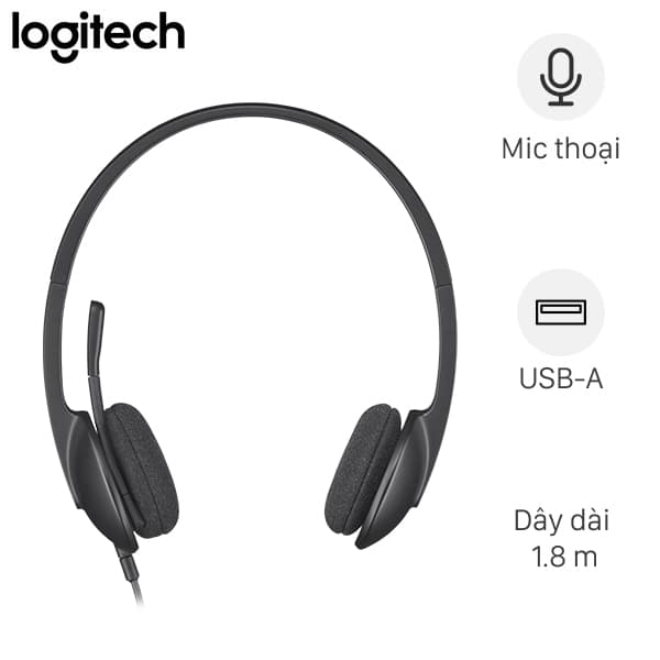 Tai nghe Chụp Tai Logitech H340