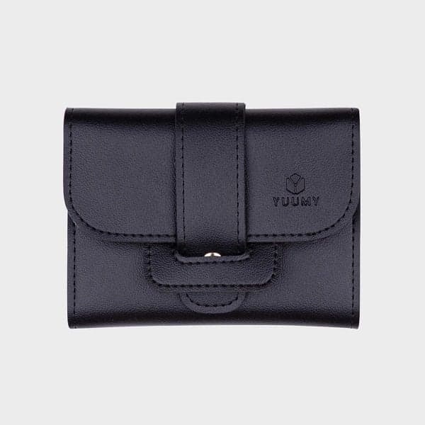 Ví Da Cầm Tay Thời Trang Yuumy Màu Đen YV17D (Store 5703)