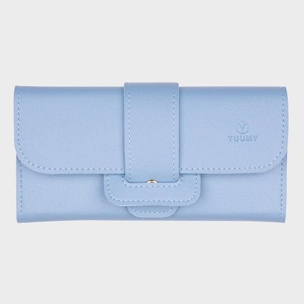 Ví Da Cầm Tay Thời Trang Yuumy Màu Xanh Dương YV18XD (Store 5703)