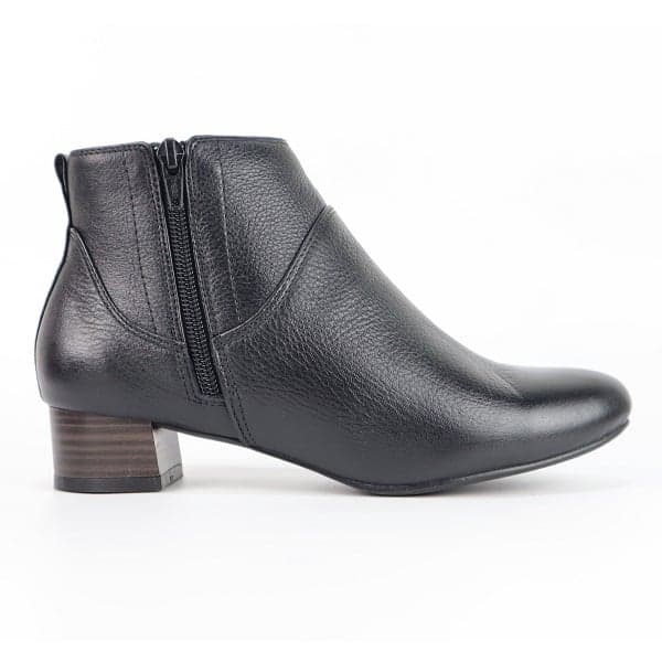 Giày Boot Da Bò Khóa Kéo 3cm Cillie Màu Đen 1087 (Store 5703)