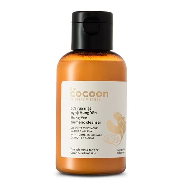 Sữa Rửa Mặt Nghệ Hưng Yên Cocoon Turmeric Cleanser 140ml (WN)