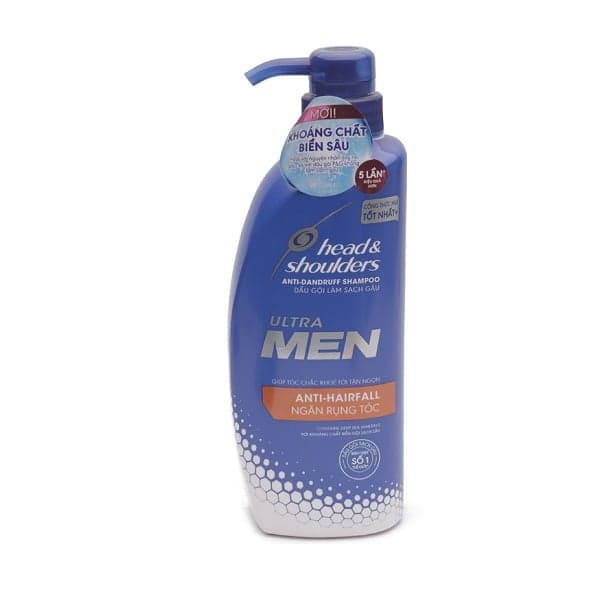 Dầu Gội Sạch Gàu Ngăn Rụng Tóc Cho Nam Head & Shoulders Anti-Dandruff Shampoo Anti-Hairfall (550ml)