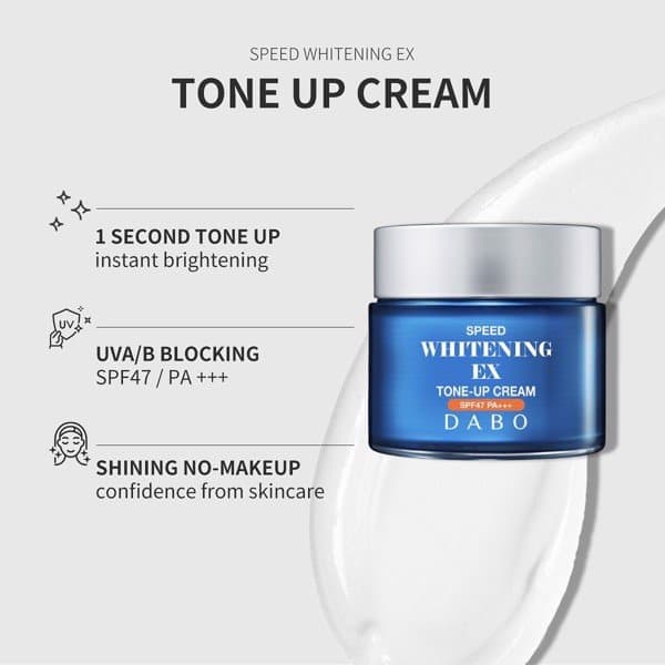Kem dưỡng chống nám, trắng da nhanh, nâng tone, chống nắng Dabo Speed Whitening Ex Tone-Up Cream chính hãng Hàn Quốc