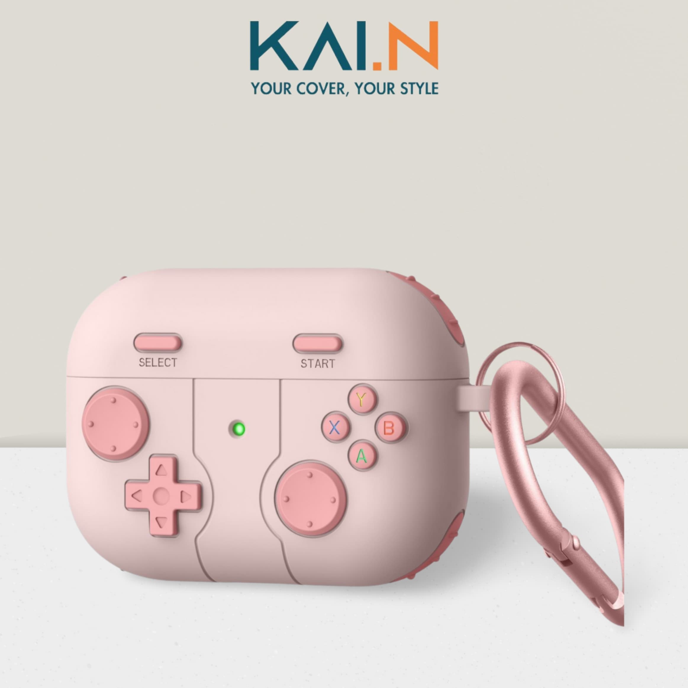 Case Kai.N Game Pad Dành Cho Tai Nghe Airpods Pro 2 Hàng Chính Hãng - Pink