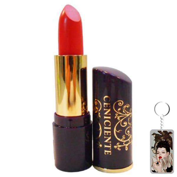Son thỏi mịn môi lâu phai Naris Ceniciente Lipstick Nhật Bản 3g 102 Hồng đào Móc khóa