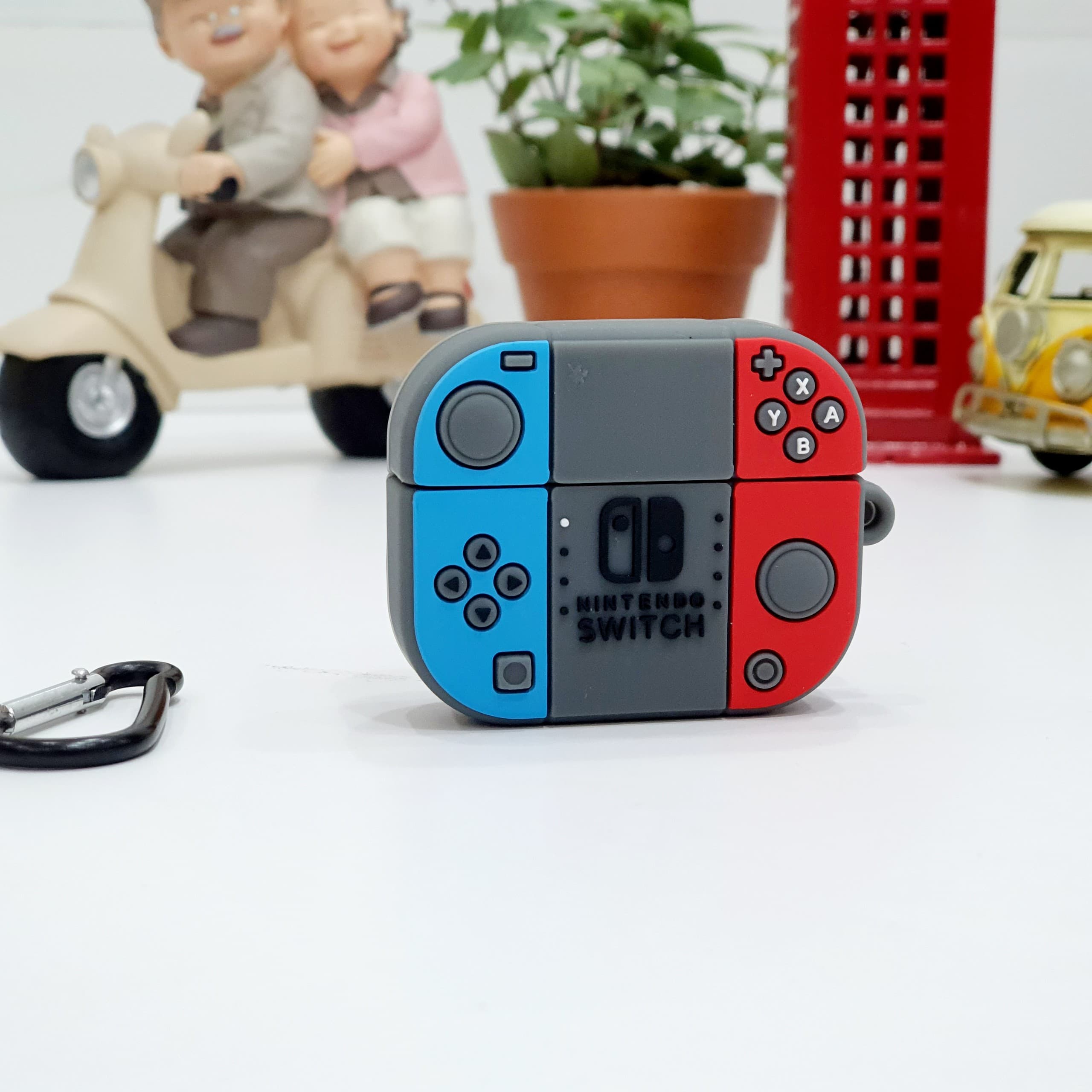 Case Silicon dành cho Airpods 3 Hình Máy Game Switch Kèm Móc Treo Hàng Chính Hãng