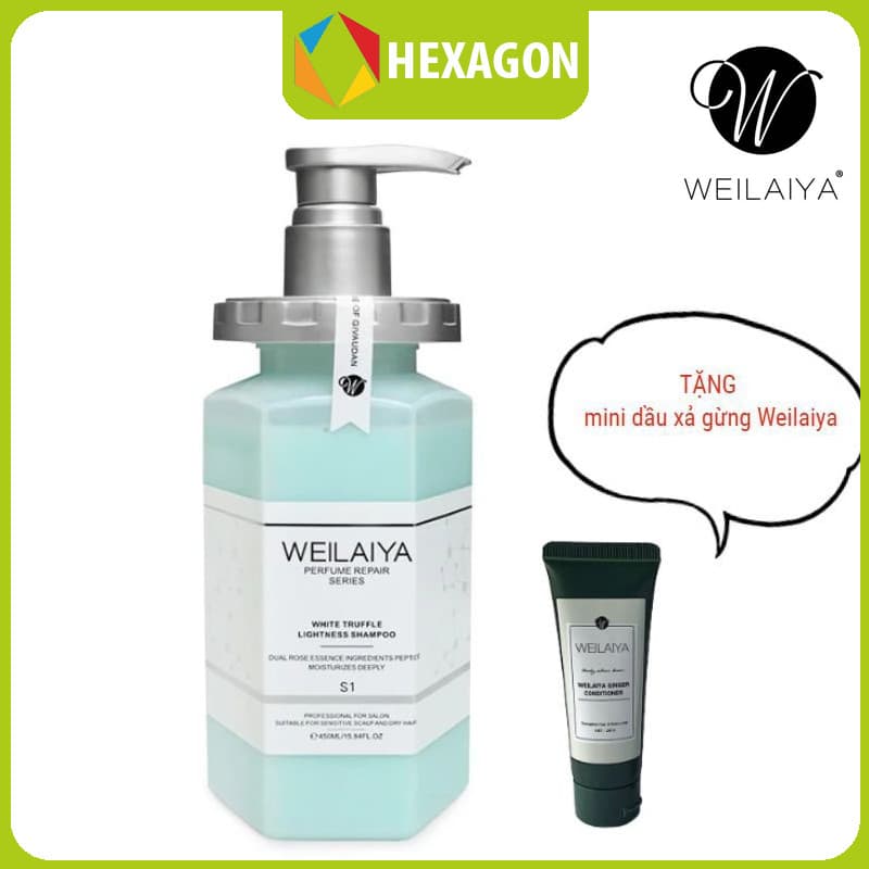 Dầu Gội Phục Hồi Đa Tầng Nấm Truffle Weilaiya - Tặng mini dầu xả gừng