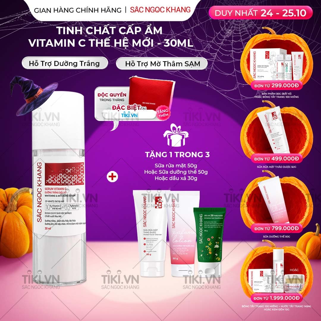 Tinh chất Serum C thế hệ mới Sắc Ngọc Khang 30ml giúp dưỡng trắng, mờ thâm nám, ngừa nếp nhăn