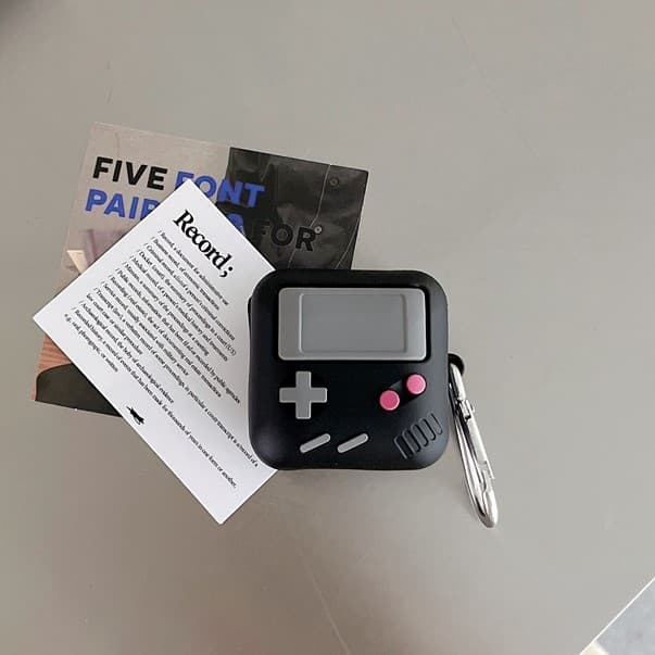 Case Ốp Cho Tai Nghe Samsung Galaxy Buds 2 Pro Buds 2 Buds Live Buds Pro Hình Máy Game Boy Hàng Chính Hãng - đen