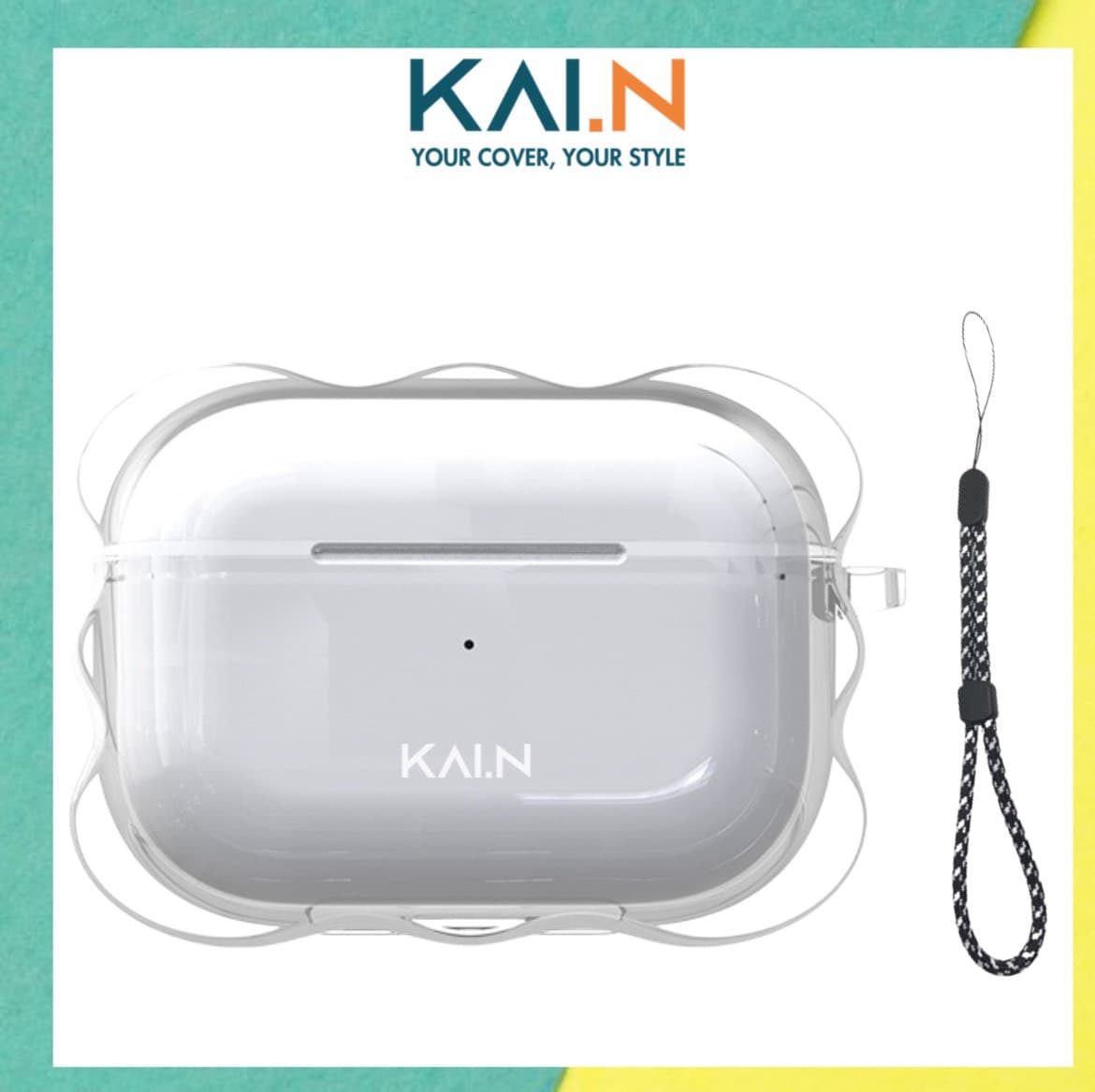 Case Ốp Bảo Vệ Dành Cho Airpods Pro 2 Kai.N WAVE TPU - Hàng Chính Hãng - Clear