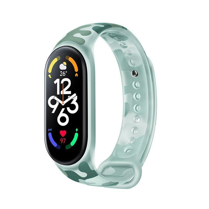 Dây Đeo Thay Thế Dành Cho Vòng Đeo Tay Thông Minh Xiaomi Mi Band 5 Miband 6 Miband 7 Nhiều Màu - Hàng chính hãng - Xanh ngọc