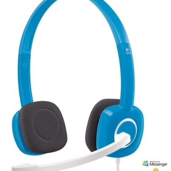 Tai nghe chụp tai Logitech H150 - 2 jack 3.5mm, Mic khử giảm tiếng ồn, âm thanh nổi - Màu xanh - Hàng chính hãng