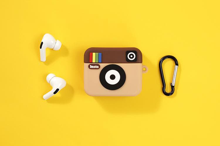 Case Silicon dành cho Airpods 1,2 Airpods Pro Airpods 3 Hình Insta gram Hàng Chính Hãng - Airpods Pro