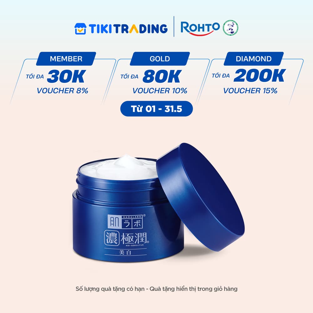 Kem dưỡng trắng dạng gel Hada Labo Koi-Gokujyun Whitening Perfect Gel 100g