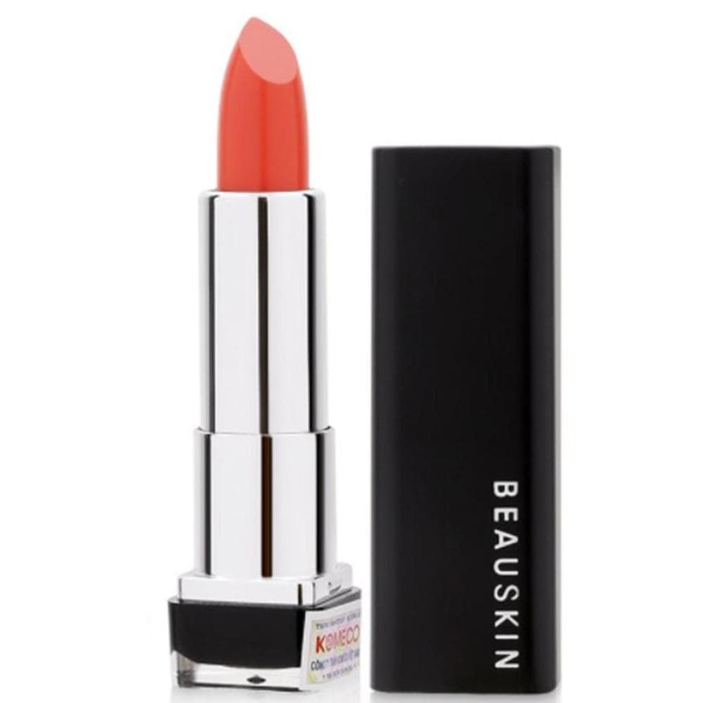 Son môi Beauskin Crystal Lipstick lâu trôi nhiều dưỡng No.24 3.5g (Cam Đậm)