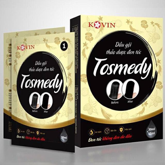 Dầu gội thảo dược đen tóc Tosmedy 45ml