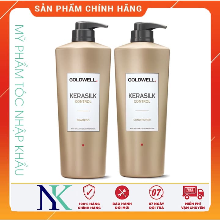 Dầu Gội Xả Suôn Mượt Goldwell Kerasilk Control 1000Ml