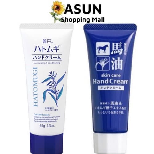 Kem Dưỡng Da Tay Hatomugi Chiết Xuất Ý Dĩ & Dầu Ngựa Cosme Station Horse Oil & Hatomugi Hand Cream (60-65g)
