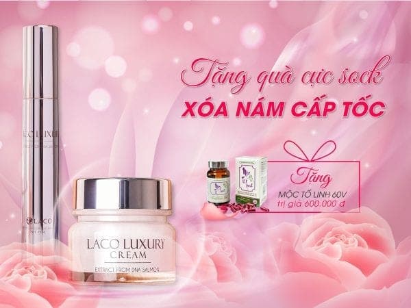 Combo kem dưỡng da ngày đêm LACO LUXURY cho làn da căng bóng trắng hồng