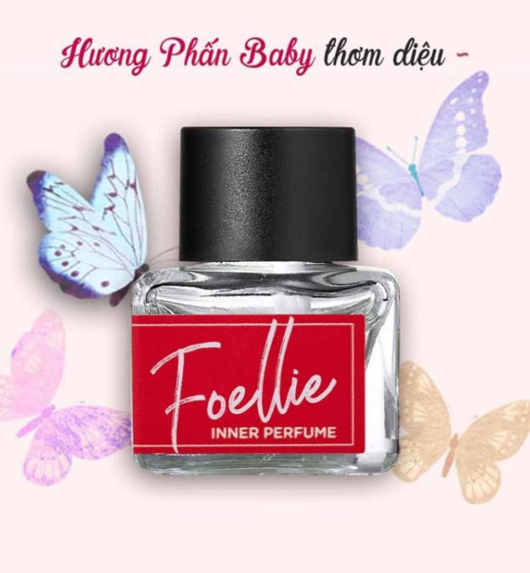 Nước Hoa Vùng Kín Foellie Eau De Bébé 5 ml - màu đỏ hương phấn baby chuẩn hương Hàn Quốc