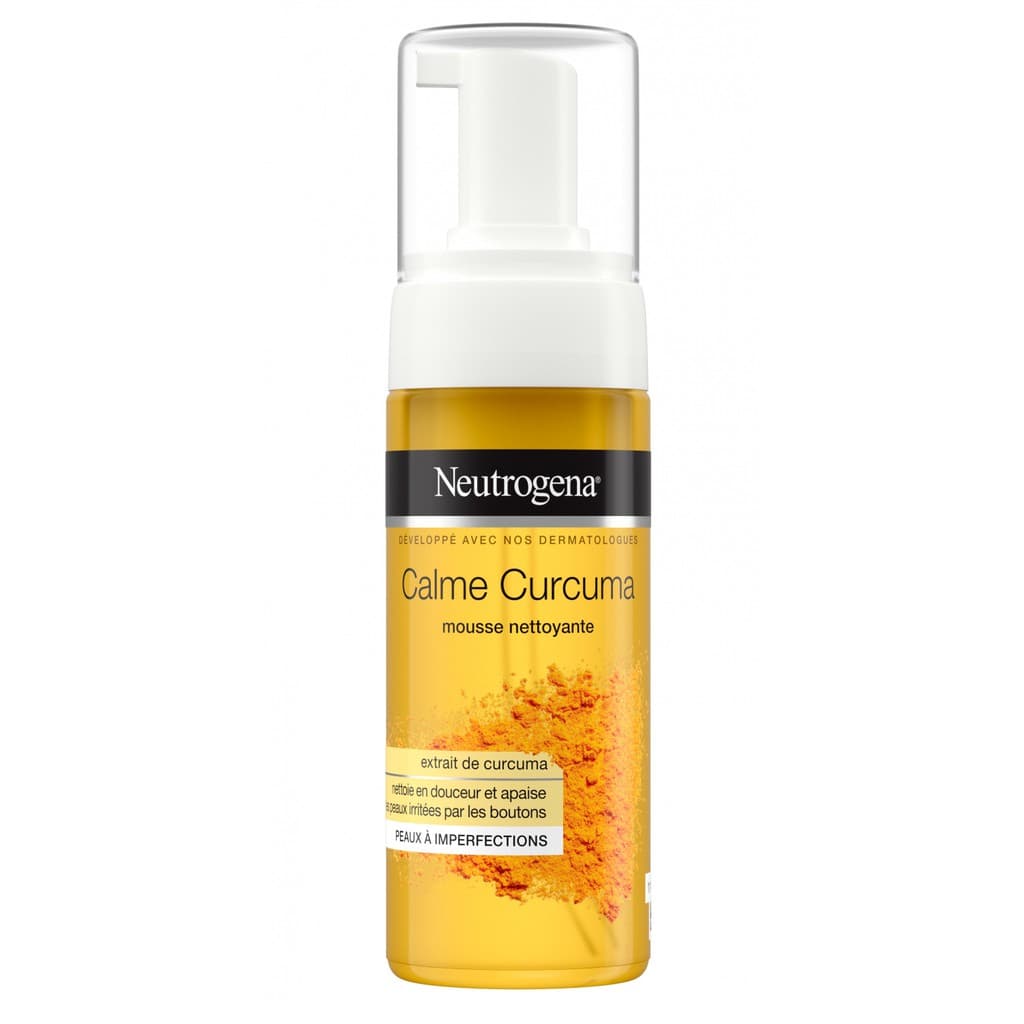 Sữa Rửa Mặt Bọt Neutrogena Clame Curcuma - Trắng da mờ thâm (150ml)