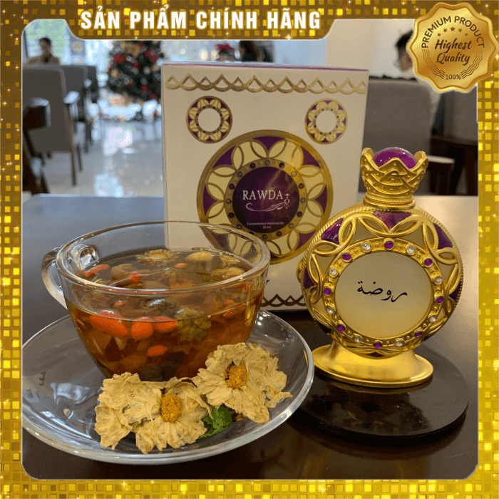 Tinh dầu nước hoa Dubai nước hoa nội địa Dubai RAWDA chiết mini 5ml