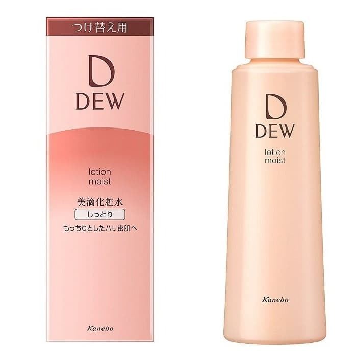 Refill - Nước hoa hồng chống lão hóa Kanebo DEW Lotion Moist (150ml) - Da thường