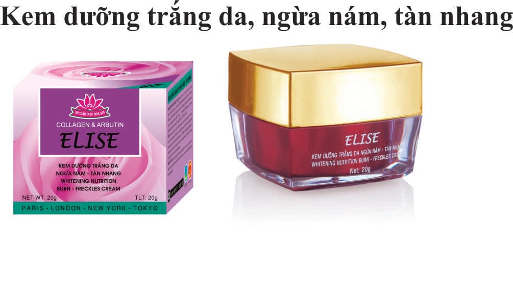 ELISE KEM DƯỠNG TRẮNG DA NGỪA NÁM TÀN NHANG 20G