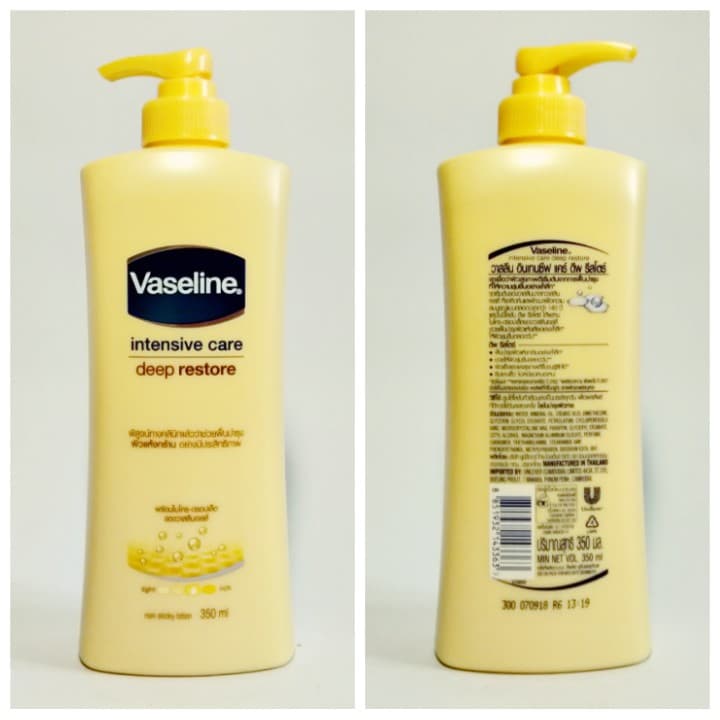 Sữa Dưỡng Thể Trắng Da Vaseline Deep Restore Thái Lan 350ml