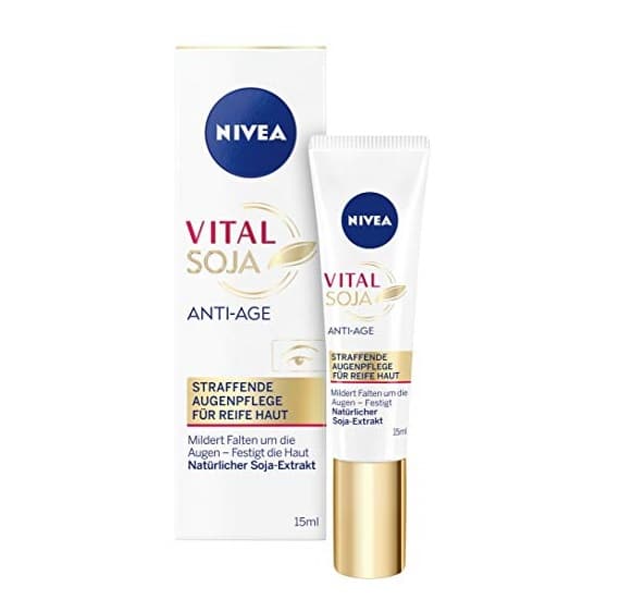 Kem dưỡng mờ nếp nhăn vùng mắt Nivea Vital Soja Anti- Age chống nhăn 15ml - Đức
