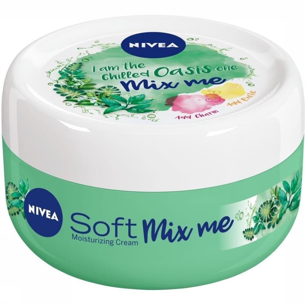 Kem dưỡng ẩm Nivea Soft Mix Me 100ml - Đức (xanh lá)