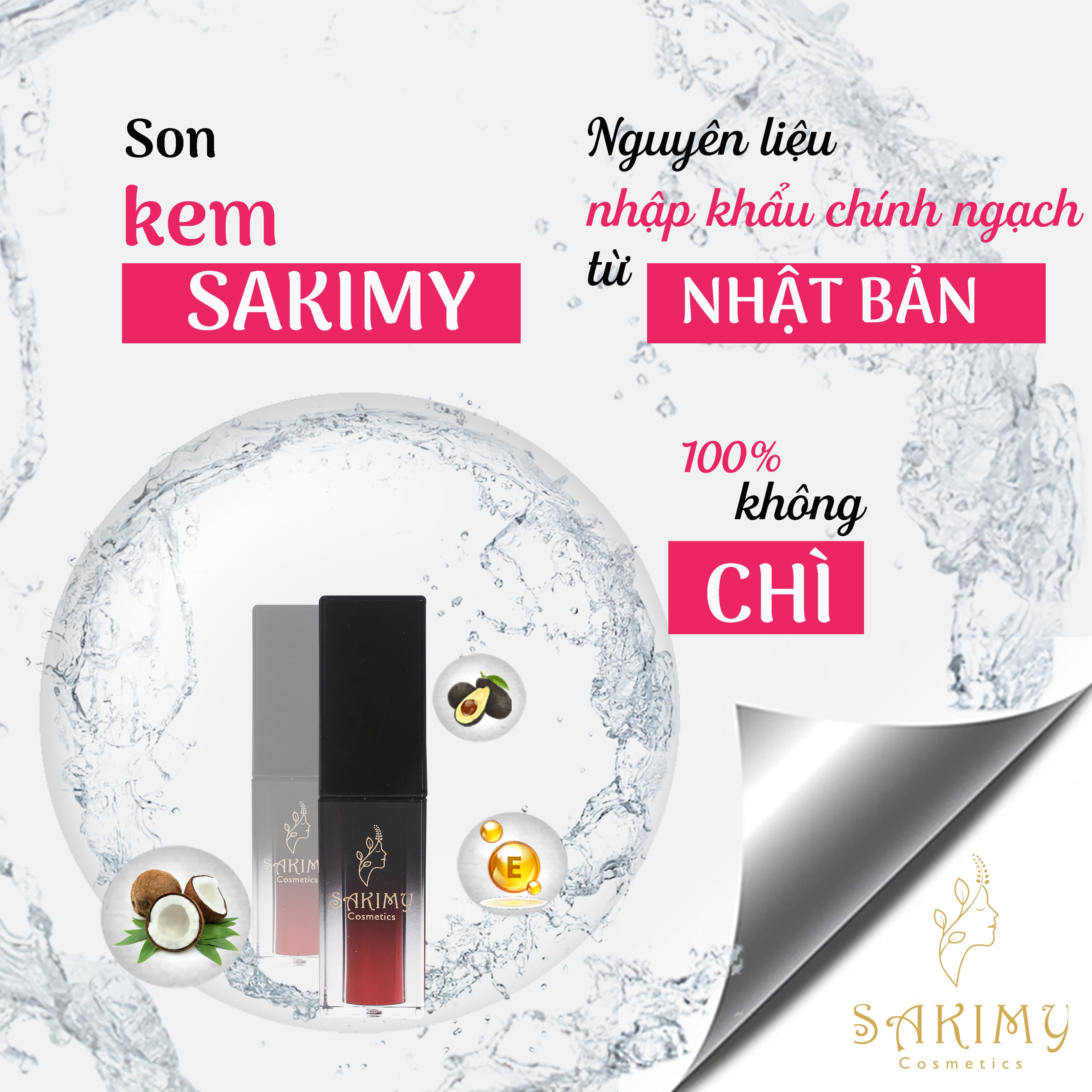 Son Kem SaKIMY MATTE LIQUID Siêu Lì Chính Hãng